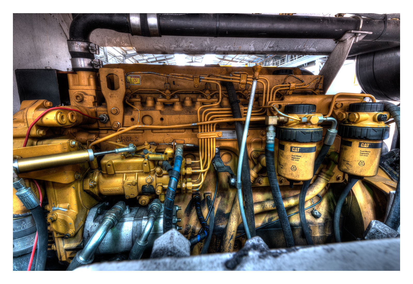 Mining vehicle engine