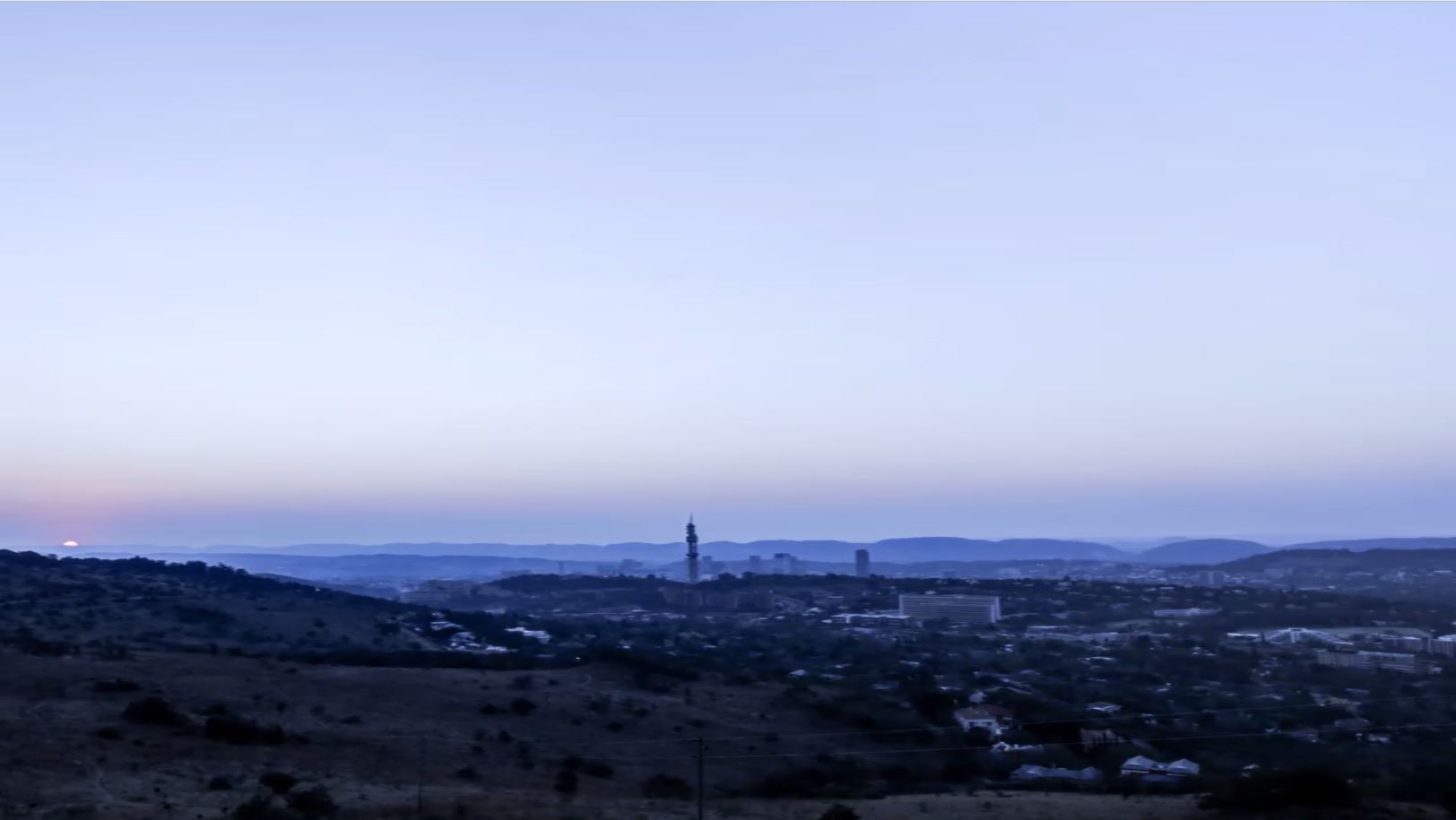 Skyline at sunrise